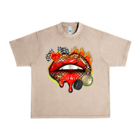 French Oak race lips Urban Heavy Tee - AdoDesignShop