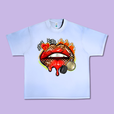 Race Lips Urban Heavy Tee Designed By Adodesignshop