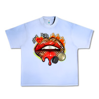 Grape Ice race lips Urban Heavy Tee - AdoDesignShop