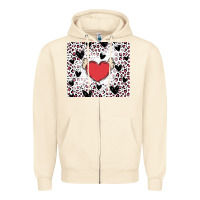Sandshell valentine's day hearts Zipper Hoodie - MaliasSmallBusiness