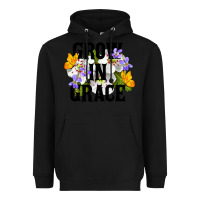 Black Grow In Grace Heavyweight Hoodie - LillyAllenDesigns