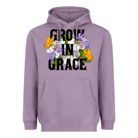 Lavender Grow In Grace Heavyweight Hoodie - LillyAllenDesigns