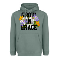 Sage Grow In Grace Heavyweight Hoodie - LillyAllenDesigns