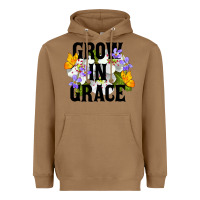 Toasted Coconut Grow In Grace Heavyweight Hoodie - LillyAllenDesigns