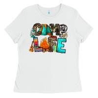 White camp life Ladies Tee - RanaPortraitStore