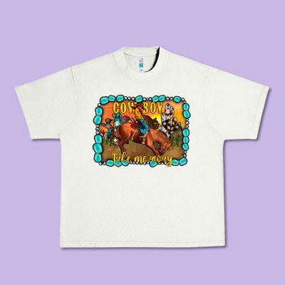 Cowboy Take Me Away Urban Heavy Tee Designed By Jahusdesignshop