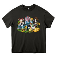 Asphalt farm animals truck Heavy Core Tee - Zillion Design Studio