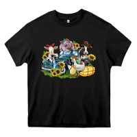 Black farm animals truck Heavy Core Tee - Zillion Design Studio