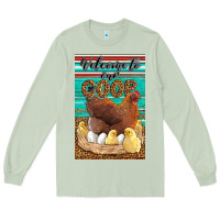 Matcha Western Welcome To Our Coop Long Sleeve Tee - LillyAllenDesigns