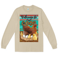 Mushroom Western Welcome To Our Coop Long Sleeve Tee - LillyAllenDesigns