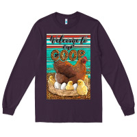 Plum Western Welcome To Our Coop Long Sleeve Tee - LillyAllenDesigns
