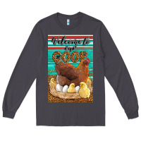 Smoke Western Welcome To Our Coop Long Sleeve Tee - LillyAllenDesigns