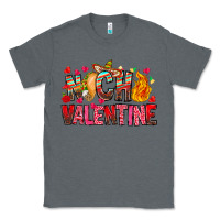 Charcoal Heather Nacho Valentine Classic Tee - CowhideDigitalArt