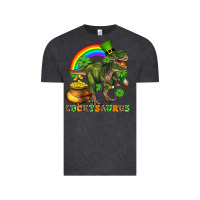 Vintage Black luckysaurus and st patricks Vintage Tee - AdoDesignShop