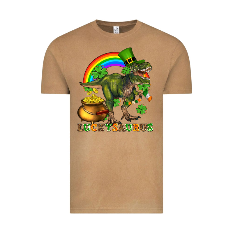 Luckysaurus And St Patricks Vintage Tee by AdoDesignShop | Teevron