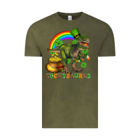Vintage Olive luckysaurus and st patricks Vintage Tee - AdoDesignShop
