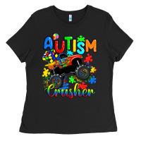 Black autism crusher Ladies Tee - RanaPortraitStore