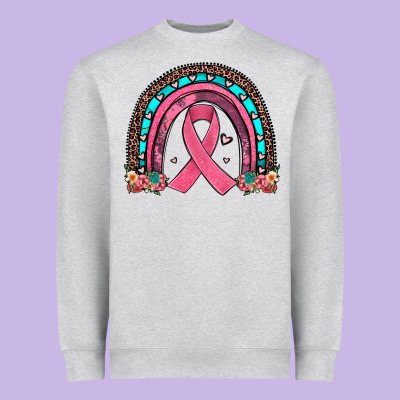 Ribbon Rainbow Heavyweight Sweatshirt Designed By Jahusdesignshop