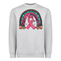 Heather Grey ribbon rainbow Heavyweight Sweatshirt - JahusDesignShop