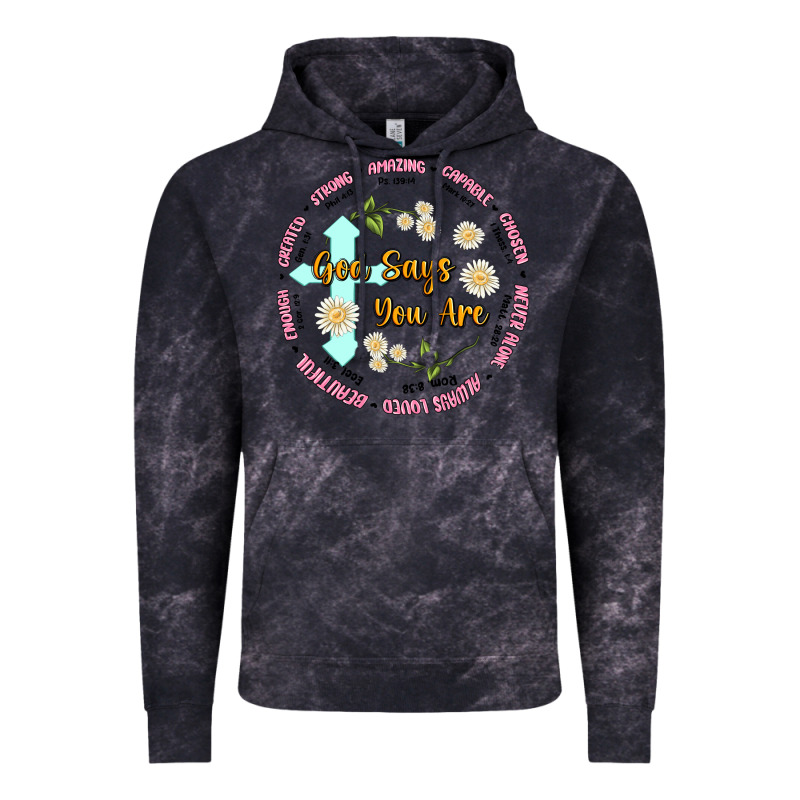 God Says You Are Vintage Hoodie by JahusDesignShop | Teevron