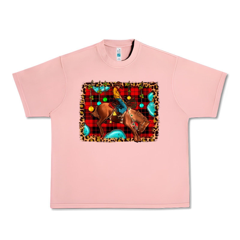 Christmas Rodeo Cowboy Urban Heavy Tee by JahusDesignShop | Teevron
