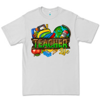 Dove Grey teacher life Premium Tee - texasbilliewilder