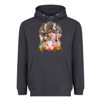 Smoke Western Pigs with Crosses Heavyweight Hoodie - LillyAllenDesigns