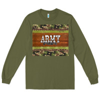 Army Green army mom leopard glitter camouflage Long Sleeve Tee - BarkalooDesign
