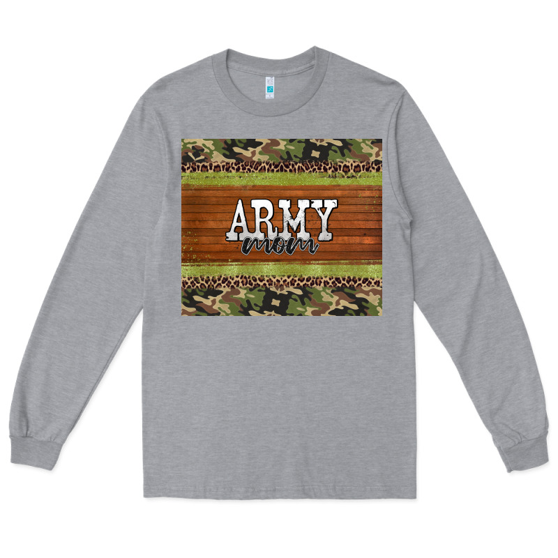 Army Mom Leopard Glitter Camouflage Long Sleeve Tee by BarkalooDesign | Teevron