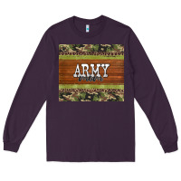 Plum army mom leopard glitter camouflage Long Sleeve Tee - BarkalooDesign