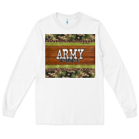 White army mom leopard glitter camouflage Long Sleeve Tee - BarkalooDesign