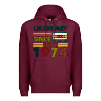 Burgundy Vintage 1974 Premium Hoodie - Bettercallsaul