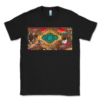 Black western gemstone and leopard with serape licanse plate Classic Tee - Artiststas