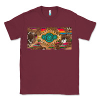 Burgundy western gemstone and leopard with serape licanse plate Classic Tee - Artiststas