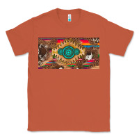 Copper western gemstone and leopard with serape licanse plate Classic Tee - Artiststas