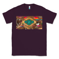 Plum western gemstone and leopard with serape licanse plate Classic Tee - Artiststas