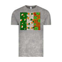 Cloud Rock irish flag with shamrocks and heart Vintage Tee - AdoDesignShop