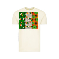 Vintage Arctic irish flag with shamrocks and heart Vintage Tee - AdoDesignShop