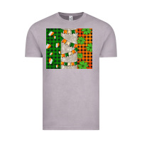 Vintage Zinc irish flag with shamrocks and heart Vintage Tee - AdoDesignShop