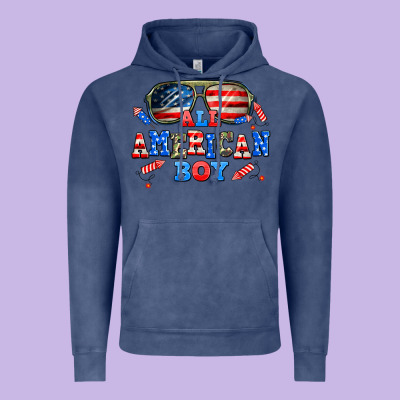 All American Boy Vintage Hoodie Designed By Adodesignshop