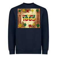 Navy juneteenth 1865 Heavyweight Sweatshirt - Artiststas