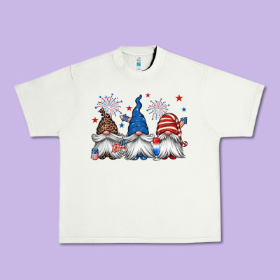 4th Of July Gnomes Urban Heavy Tee Designed By Jasminsmagicworld