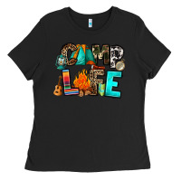 Black camp life Ladies Tee - RanaPortraitStore