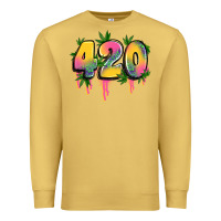 Antique Gold 420 cannabis Premium Sweatshirt - Artiststas
