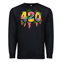Black 420 cannabis Premium Sweatshirt - Artiststas