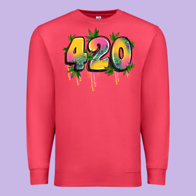 420 Cannabis Premium Sweatshirt Designed By Artiststas