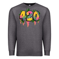 Charcoal Heather 420 cannabis Premium Sweatshirt - Artiststas