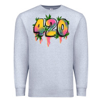 Heather Grey 420 cannabis Premium Sweatshirt - Artiststas