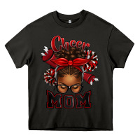 Asphalt cheer mom afro messy bun Heavy Core Tee - texasbilliewilder