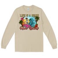 Mushroom Life is a beach make waves skeleton Long Sleeve Tee - NancyCooperArtShop